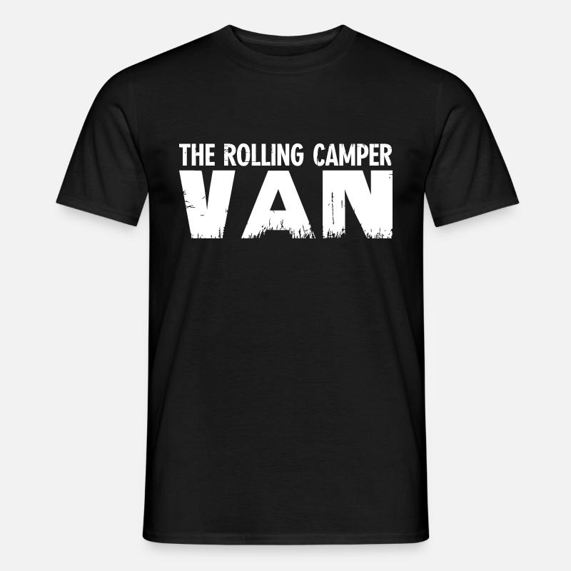The Rolling Camper Van - Männer T-Shirt - Schwarz