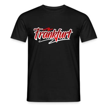 Francfort - T-shirt homme - noir - Devant - AI Model Male 178 light (178cm)