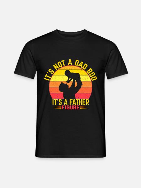 Dad Bod Father Figure - T-shirt homme - noir
