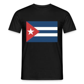 Kuba Flagge Wappen - Männer T-Shirt - Schwarz - Vorne - AI Model Male 178 light (178cm)
