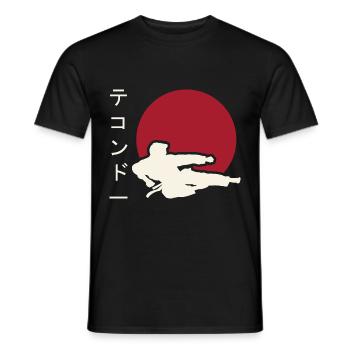Taekwondo Kampfkunst. Taekwondo Geschenk. Japan - Männer T-Shirt - Schwarz - Vorne - AI Model Male 178 light (178cm)