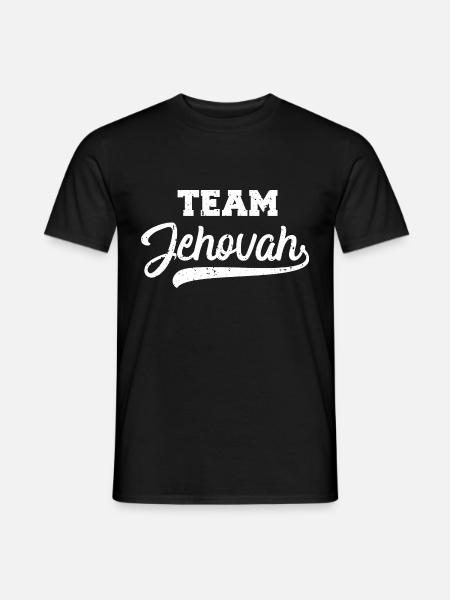 Team Jehovah cooles Geschenk für Zeugen Jehovas - Männer T-Shirt - Schwarz
