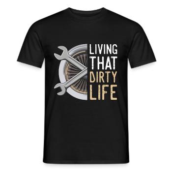 Aviation Spruch für einen Luftfahrt Techniker - Männer T-Shirt - Schwarz - Vorne - AI Model Male 178 light (178cm)
