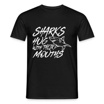 Requins - T-shirt homme - noir - Devant - AI Model Male 178 light (178cm)
