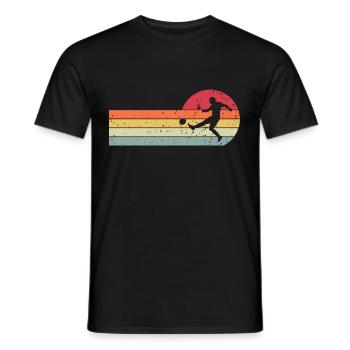 Football Rétro Vintage - T-shirt homme - noir - Devant - AI Model Male 178 light (178cm)