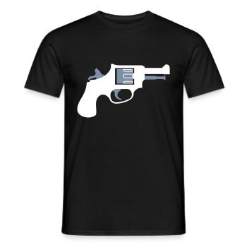 Revolver - Männer T-Shirt - Schwarz - Vorne - AI Model Male 178 light (178cm)