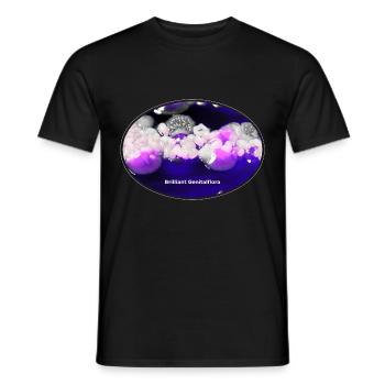 Brilliant genital flora - Men's T-Shirt - black - Front - AI Model Male 178 light (178cm)