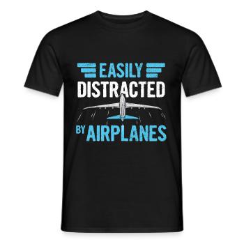Aviation saying for an aircraft technician - Men's T-Shirt - black - Front - AI Model Male 178 light (178cm)