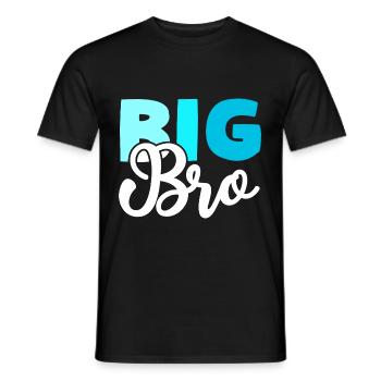 BIG BRO Frère - T-shirt homme - noir - Devant - AI Model Male 178 light (178cm)