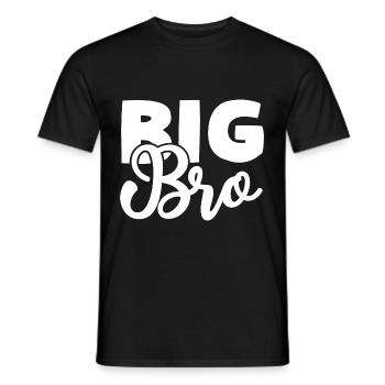Big Bro - Männer T-Shirt - Schwarz - Vorne - AI Model Male 178 light (178cm)