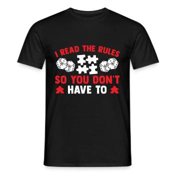 Jeux de société Cadeaux Nerd Jeux de société - T-shirt homme - noir - Devant - AI Model Male 178 light (178cm)