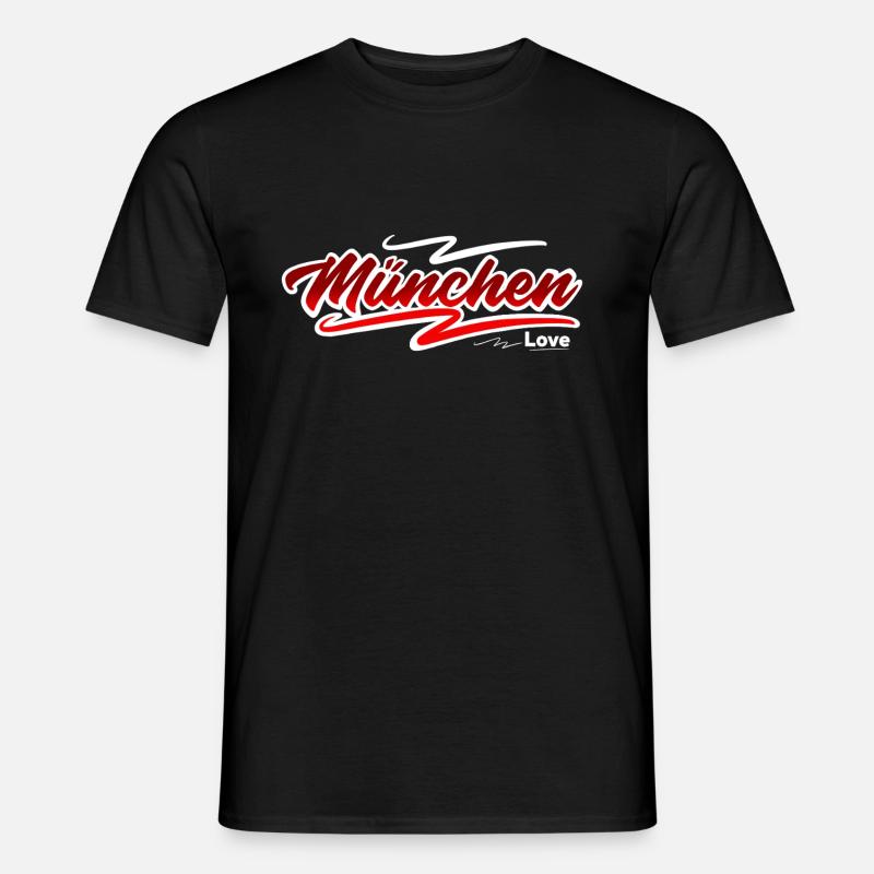 München - Männer T-Shirt - Schwarz