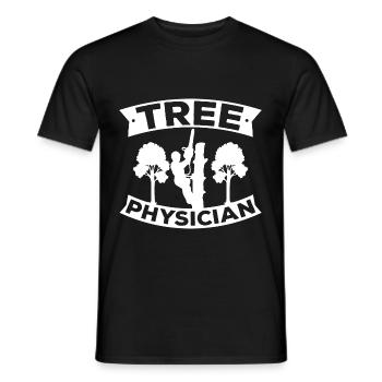 Baumklettern Baumpfleger Arborist Baumkletterer - Männer T-Shirt - Schwarz - Vorne - AI Model Male 178 light (178cm)