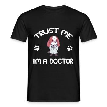 Médecin médecin spécialiste médecin - T-shirt homme - noir - Devant - AI Model Male 178 light (178cm)