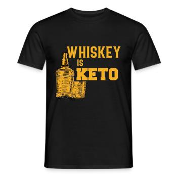 Conception amusante de cadeau cétogène de whisky et de céto - T-shirt homme - noir - Devant - AI Model Male 178 light (178cm)