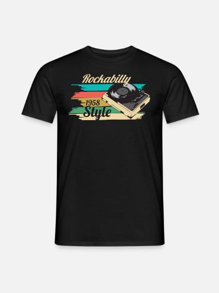 rockabilly - T-shirt homme - noir
