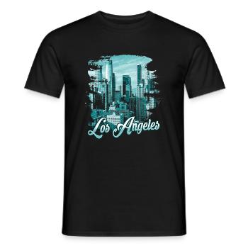 Los Angeles - Männer T-Shirt - Schwarz - Vorne - AI Model Male 178 light (178cm)