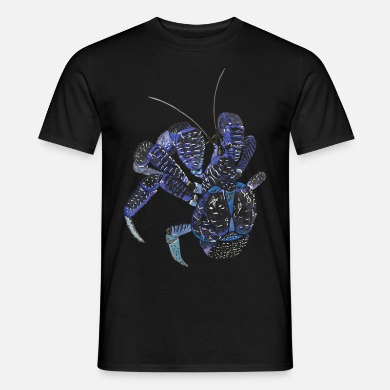 Palm thief blue crab Birgus latro hermit kre - Men’s T-shirt - black