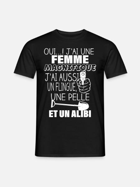 J'ai une femme - T-shirt homme - noir