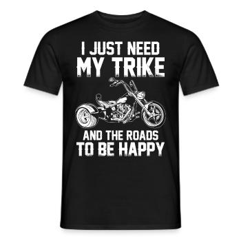 Trike Rider Trike Trikes Triker Moto Cadeaux - T-shirt homme - noir - Devant - AI Model Male 178 light (178cm)