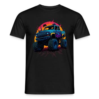 Monster truck - Men's T-Shirt - black - Front - AI Model Male 178 light (178cm)