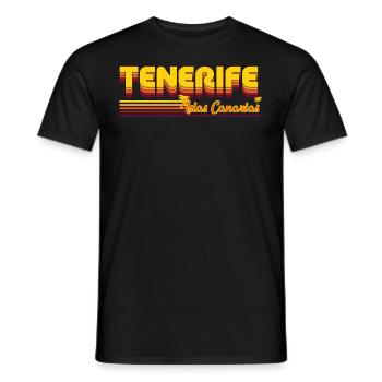 Teneriffa Traumurlaubs Design für den Kanaren Fan - Männer T-Shirt - Schwarz - Vorne - AI Model Male 178 light (178cm)