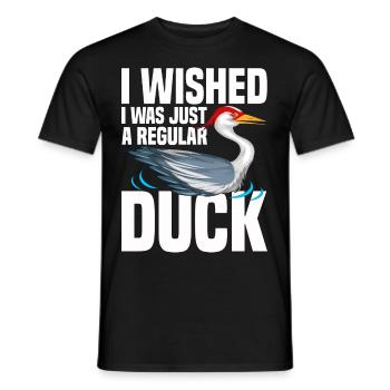 Kanadakranich | Kanadischer Kranich Vogel Geschenk - Männer T-Shirt - Schwarz - Vorne - AI Model Male 178 light (178cm)