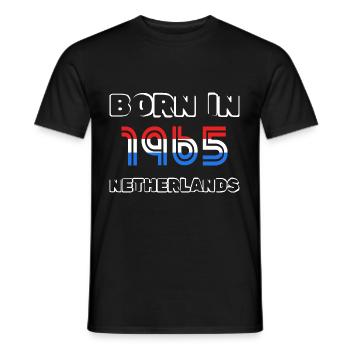 Netherlands 1965 - Männer T-Shirt - Schwarz - Vorne - AI Model Male 178 light (178cm)