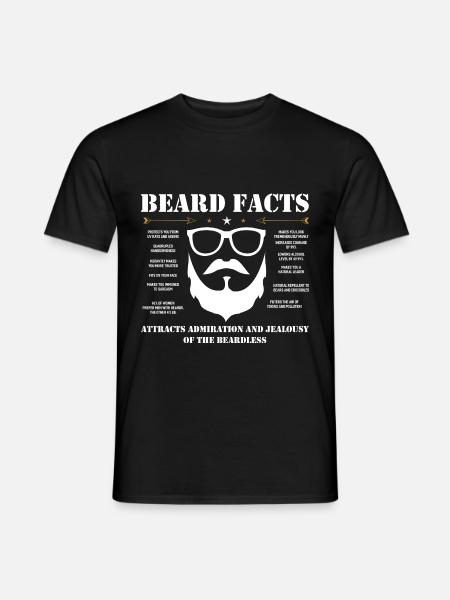 Bart Hipster Barbe Cadeau - T-shirt homme - noir