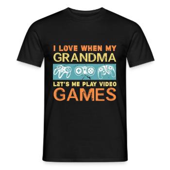 Gamer Gaming Video Games Videospiele - Männer T-Shirt - Schwarz - Vorne - AI Model Male 178 light (178cm)