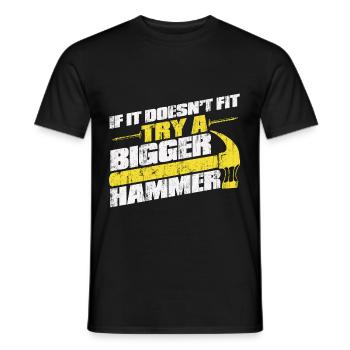 Zimmermann Tischler Schreiner - Männer T-Shirt - Schwarz - Vorne - AI Model Male 178 light (178cm)