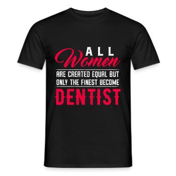 Dentist - Men's T-Shirt - black - Front - AI Model Male 178 light (178cm)