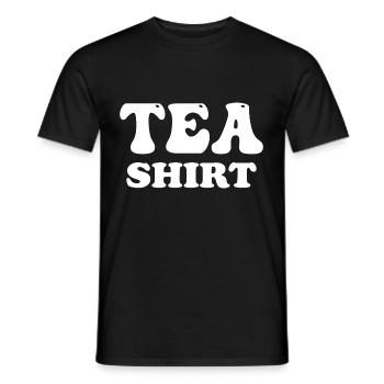 Tee-Hemd - Männer T-Shirt - Schwarz - Vorne - AI Model Male 178 light (178cm)