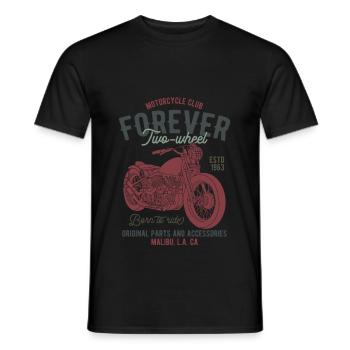 Cadeau de motard moto motard - T-shirt homme - noir - Devant - AI Model Male 178 light (178cm)