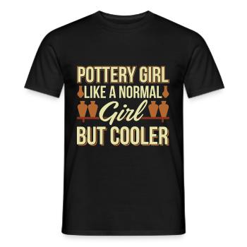 make pottery - Men's T-Shirt - black - Front - AI Model Male 178 light (178cm)
