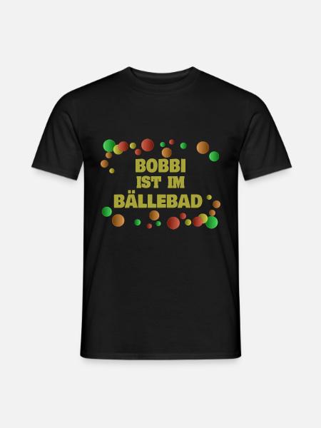 Bällebad Bobbi - Männer T-Shirt - Schwarz