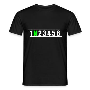 Moto cadeau idée cadeau pour les motocyclistes - T-shirt homme - noir - Devant - AI Model Male 178 light (178cm)