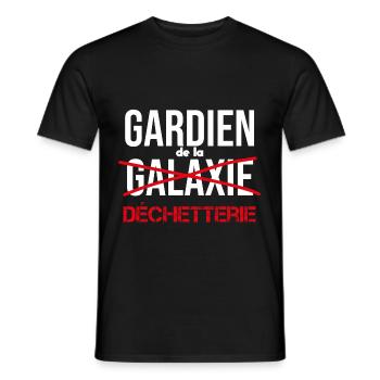 Gardien de la déchetterie - T-shirt homme - noir - Devant - AI Model Male 178 light (178cm)