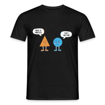 Funny Math Quote Math Teacher Math Sayings - Men's T-Shirt - black - Front - AI Model Male 178 light (178cm)