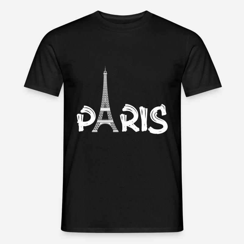 PARIS - Männer T-Shirt - Schwarz
