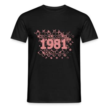 Bubbles Retro 1981 - Männer T-Shirt - Schwarz - Vorne - AI Model Male 178 light (178cm)