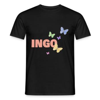 Ingo - Männer T-Shirt - Schwarz - Vorne - AI Model Male 178 light (178cm)