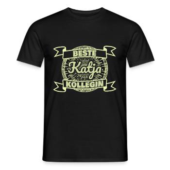 Beste Katja - Männer T-Shirt - Schwarz - Vorne - AI Model Male 178 light (178cm)