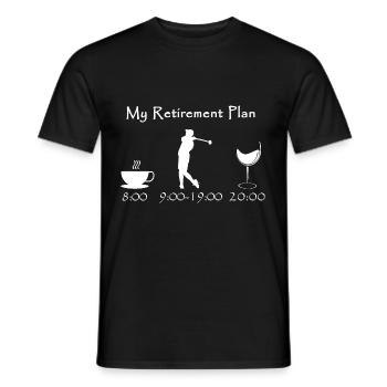 Golfers Golf Sports Funny Gifts Golf Course - Men's T-Shirt - black - Front - AI Model Male 178 light (178cm)