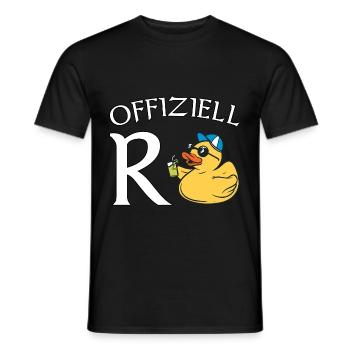 Rente Ente Rentner Ruhestand Geschenk - Männer T-Shirt - Schwarz - Vorne - AI Model Male 178 light (178cm)