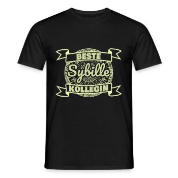 Beste Kollegin Arbeitskollegin Sybille - Männer T-Shirt - Schwarz - Vorne - AI Model Male 178 light (178cm)
