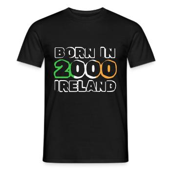 2000 - Männer T-Shirt - Schwarz - Vorne - AI Model Male 178 light (178cm)