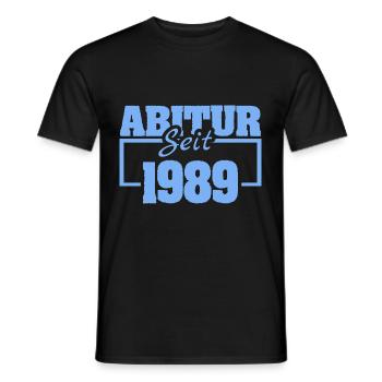 Abiturient 1989 - Männer T-Shirt - Schwarz - Vorne - AI Model Male 178 light (178cm)