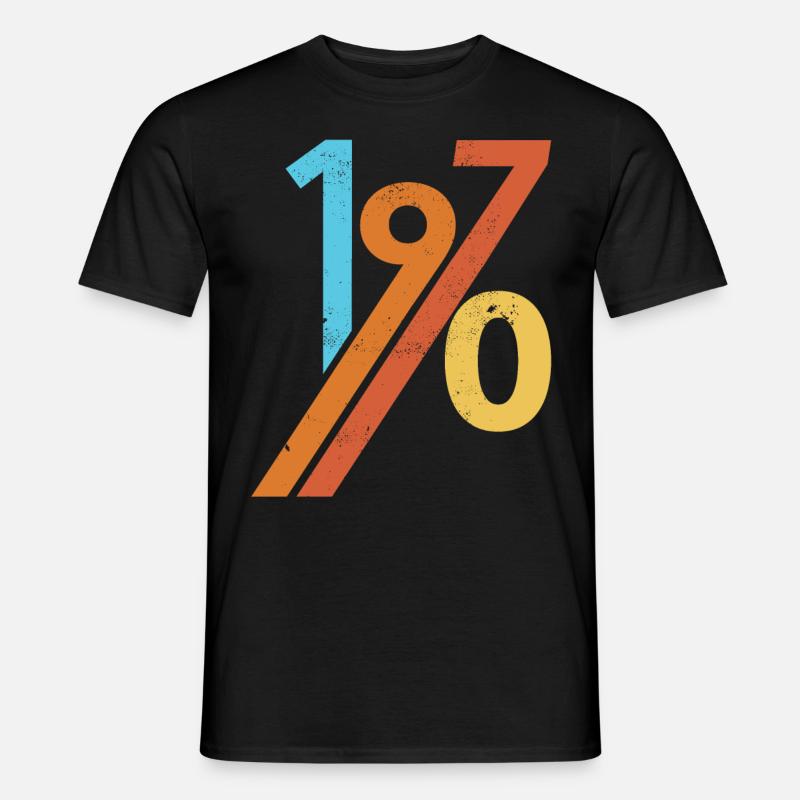 1970 - Männer T-Shirt - Schwarz