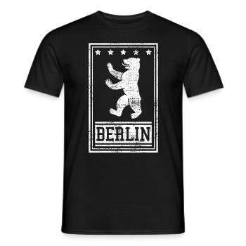 Berlin Baer - Männer T-Shirt - Schwarz - Vorne - AI Model Male 178 light (178cm)